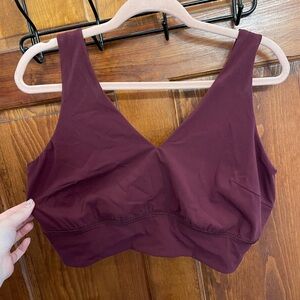 Lululemon Athletica Align V Neck Garnet Bra Top DDD/G
